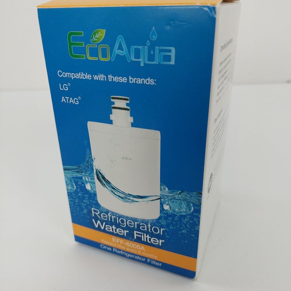 EcoAqua EFF-6005A Refrigerator‎ Water Filter Compatible With LG & ATAG LT500P
